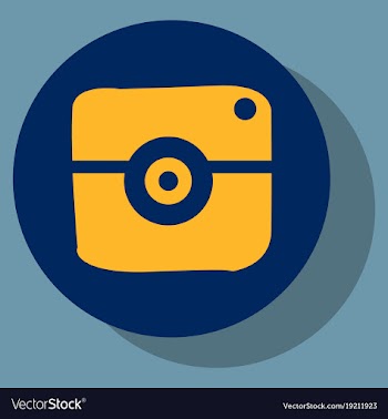 Flat web icon of modern lineart camera digital vector image