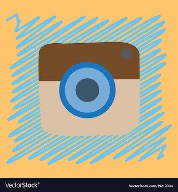 Flat web icon of modern lineart camera digital vector image