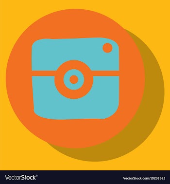 Flat web icon of modern lineart camera digital vector image
