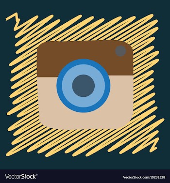 Flat web icon of modern lineart camera digital vector image