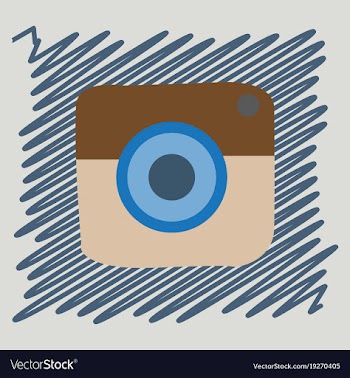 Flat web icon of modern lineart camera digital vector image