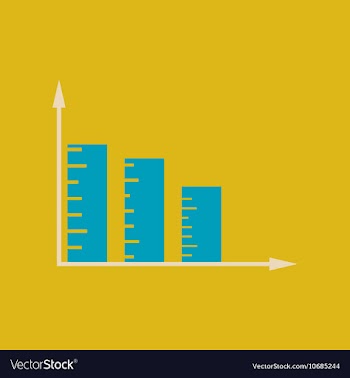 Flat web icon on stylish background economy graph vector image