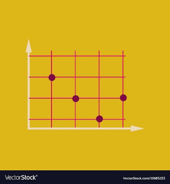 Flat web icon on stylish background economy graph vector image