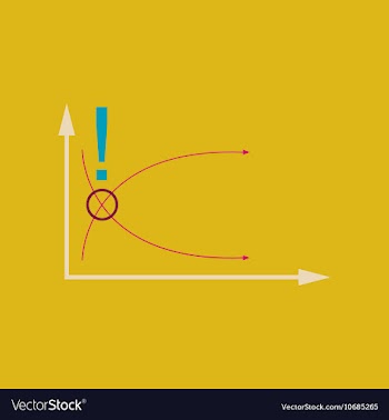 Flat web icon on stylish background economy graph vector image