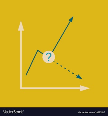 Flat web icon on stylish background economy graph vector image