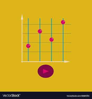 Flat web icon on stylish background economy graph vector image