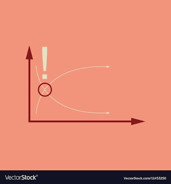 Flat web icon on stylish background economy graph vector image