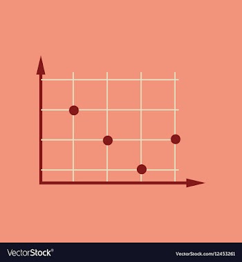 Flat web icon on stylish background economy graph vector image