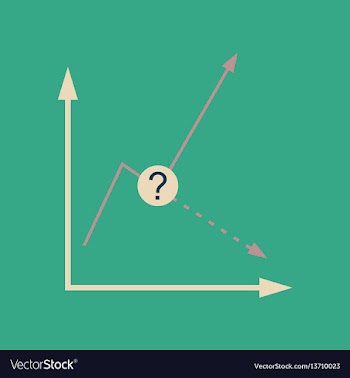 Flat web icon on stylish background economy graph vector image