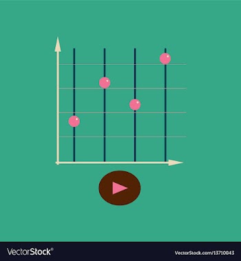 Flat web icon on stylish background economy graph vector image