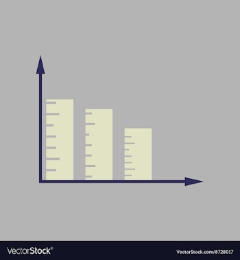 Flat web icon on stylish background economy graph vector image