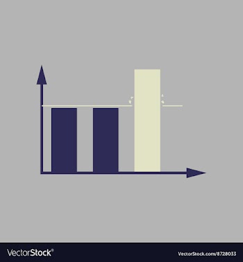 Flat web icon on stylish background economy graph vector image