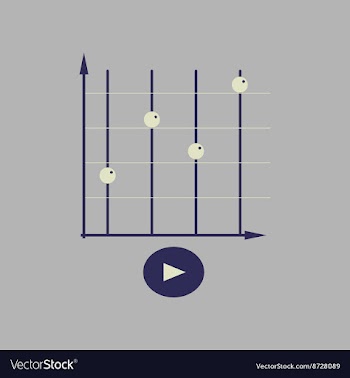 Flat web icon on stylish background economy graph vector image