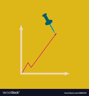 Flat web icon on stylish background growing vector image