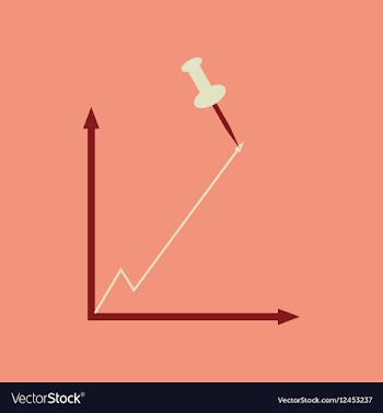 Flat web icon on stylish background growing vector image
