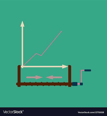 Flat web icon on stylish background growing vector image