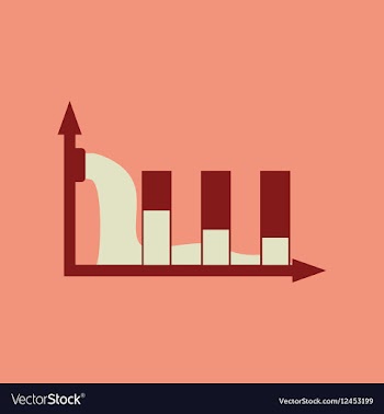 Flat web icon on stylish background water chart vector image