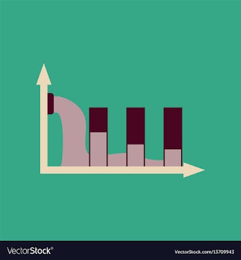 Flat web icon on stylish background water chart vector image