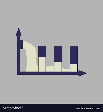 Flat web icon on stylish background water chart vector image