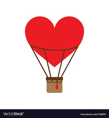 Flat web icon on white background air balloon vector image