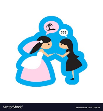 Flat web icon on white background Bride and vector image