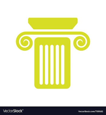 Flat web icon on white background column vector image