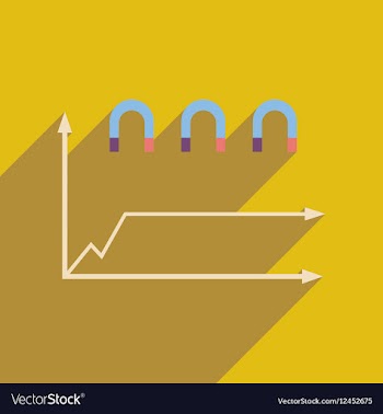Flat web icon on white background economic graph vector image