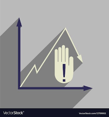 Flat web icon on white background economic graph vector image