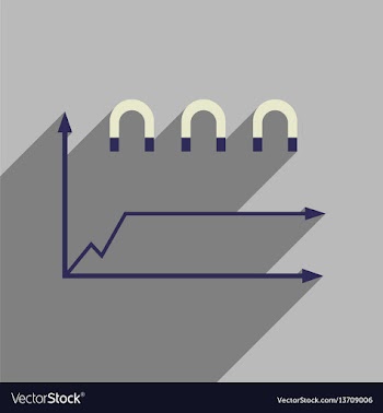 Flat web icon on white background economic graph vector image