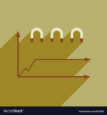 Flat web icon on white background economic graph vector image