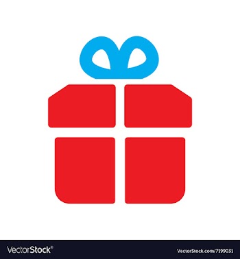 Flat web icon on white background gift vector image