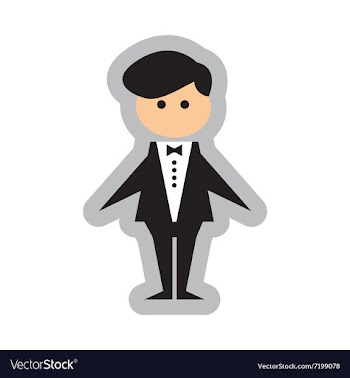 Flat web icon on white background groom vector image