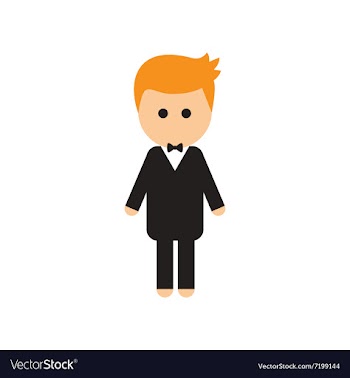 Flat web icon on white background groom vector image