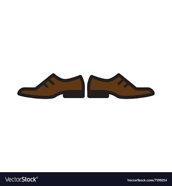 Flat web icon on white background male shoes vector image