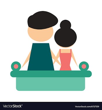 Flat web icon on white background man and woman vector image