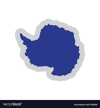 Flat web icon on white background map Arctic vector image