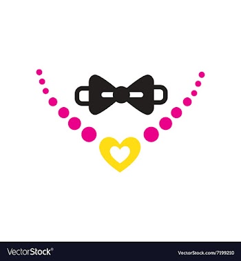 Flat web icon on white background necklace and tie vector image