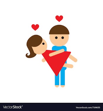 Flat web icon on white background pair of lovers vector image