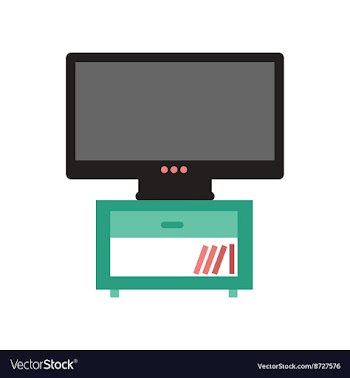 Flat web icon on white background plasma TV vector image