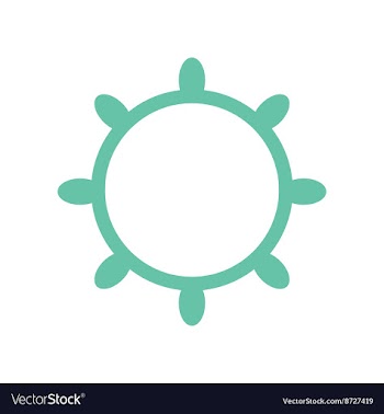 Flat web icon on white background ship steering vector image
