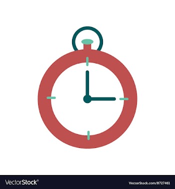 Flat web icon on white background stopwatch vector image