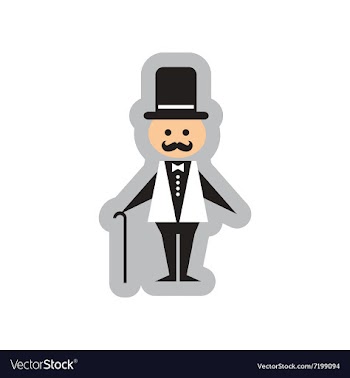 Flat web icon on white background stylish man vector image