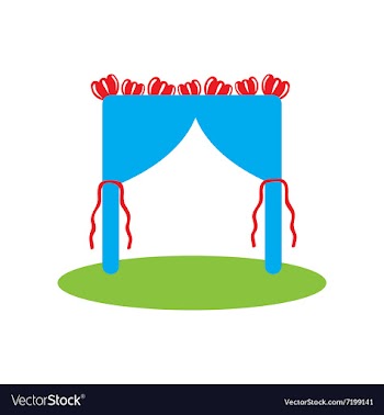 Flat web icon on white background wedding arch vector image
