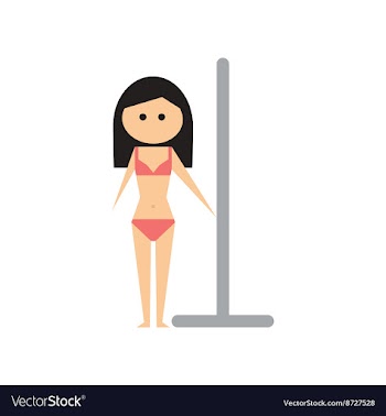 Flat web icon on white background woman stripper vector image