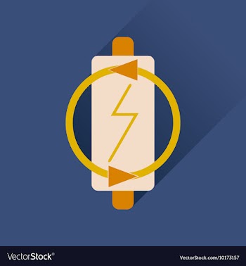 Flat web icon with long shadow battery charge vector image