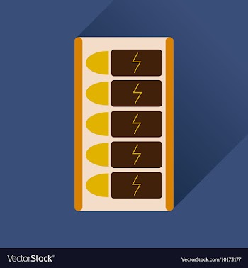 Flat web icon with long shadow battery charge vector image