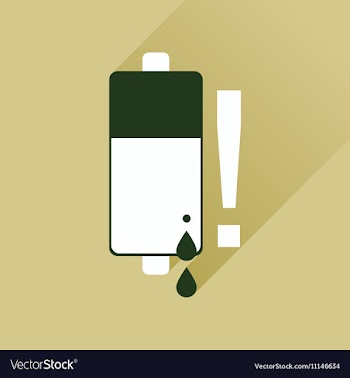 Flat web icon with long shadow battery charge vector image
