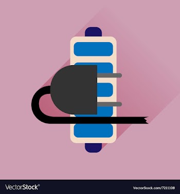 Flat web icon with long shadow battery charge vector image