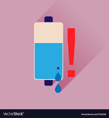 Flat web icon with long shadow battery charge vector image