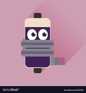 Flat web icon with long shadow battery charge vector image